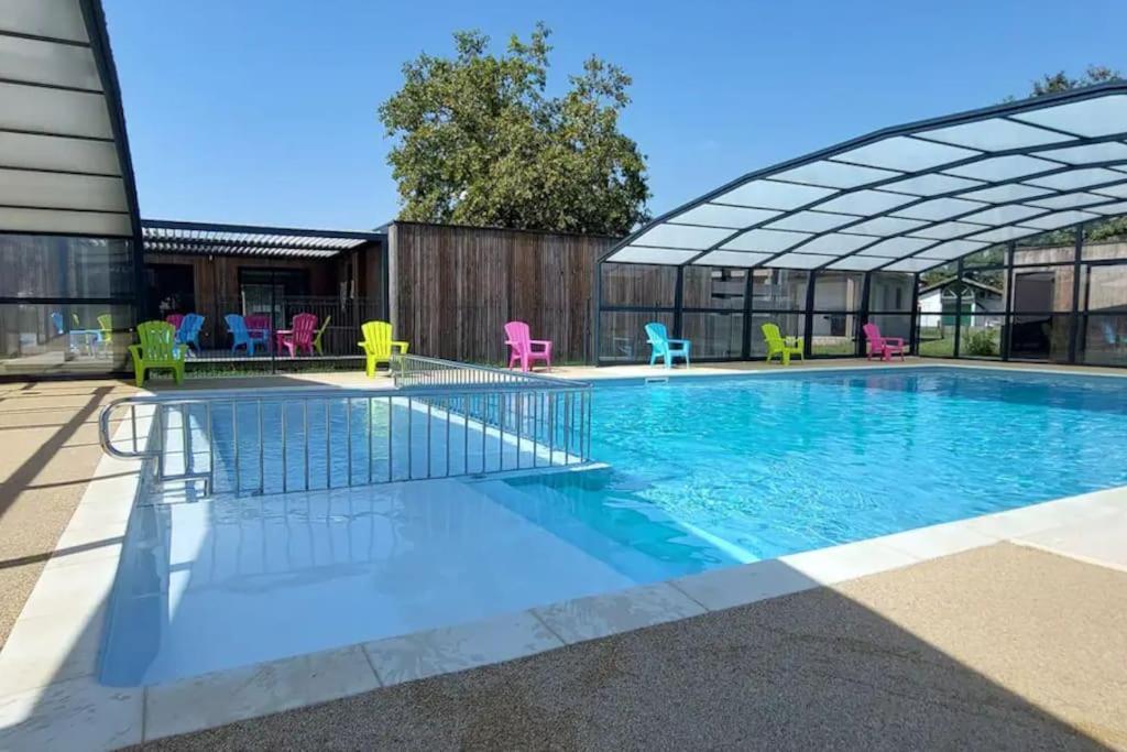Chalet Le Bergeronnette Labouheyre Bagian luar foto
