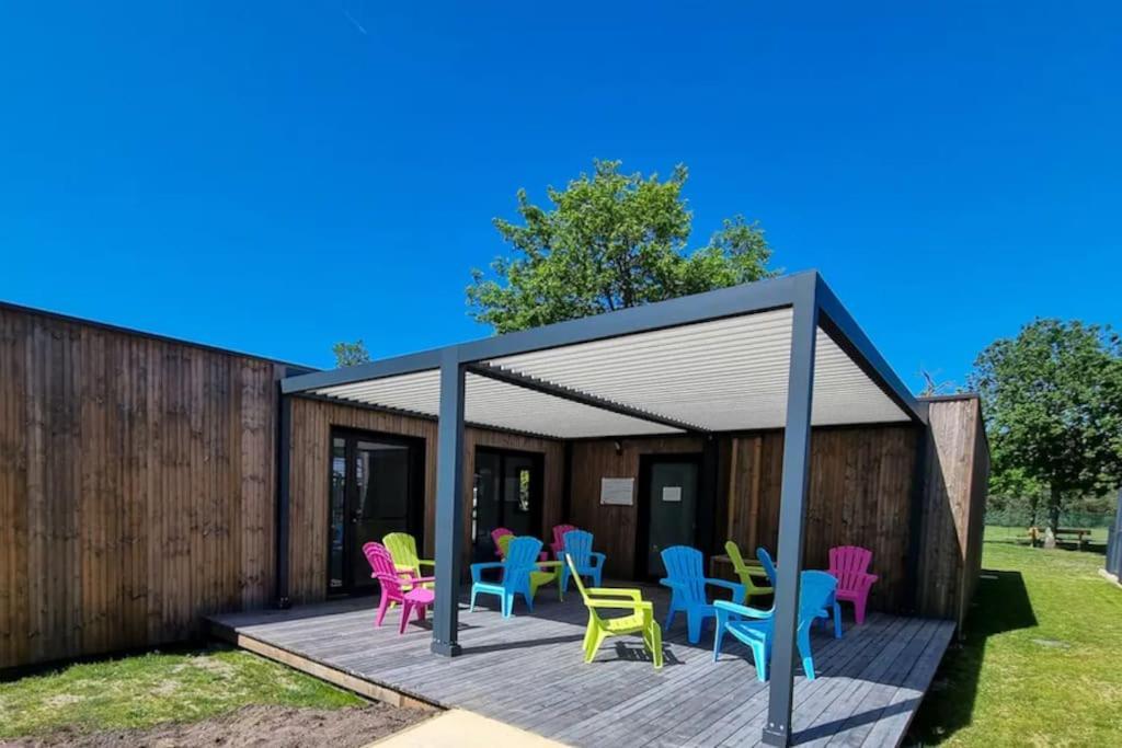 Chalet Le Bergeronnette Labouheyre Bagian luar foto